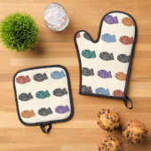 Dancing Taiyaki Ovenwant & Pannenlap Set (Top down)