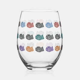 Dancing Taiyaki Wijnglas Zonder Voet