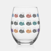 Dancing Taiyaki Wijnglas Zonder Voet (Links)
