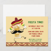 Dancing Tequila Bottle Fiesta Kaart (Voorkant / Achterkant)