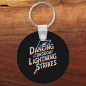 Dancing Through The Lightning Strike Dancer Motiva Sleutelhanger (Voorkant)