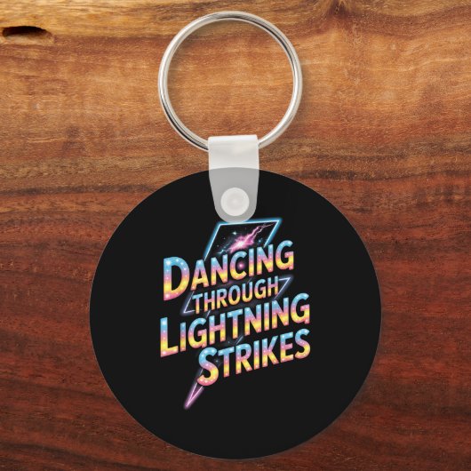 Dancing Through The Lightning Strike Dancer Motiva Sleutelhanger (Voorkant)