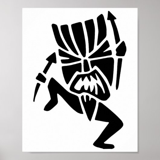 Dancing Tiki Man Poster (Voorkant)