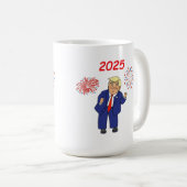 Dancing Trump Design - 2025 Koffiemok (Voorkant rechts)