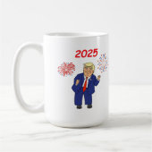 Dancing Trump Design - 2025 Koffiemok (Links)