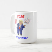 Dancing Trump Design - Winnen Koffiemok (Voorkant links)