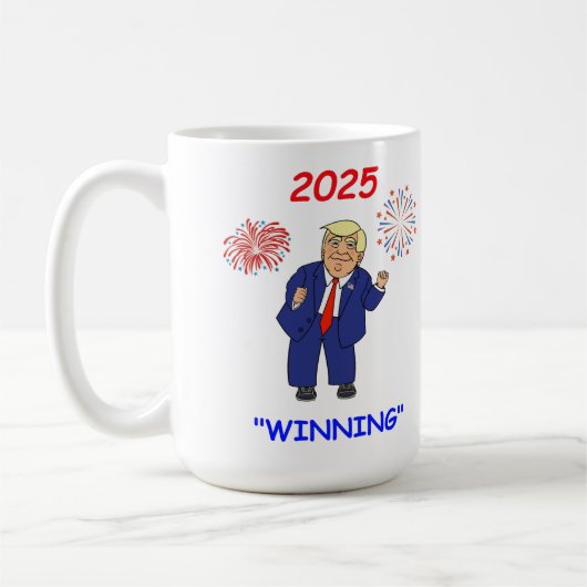 Dancing Trump Design - Winnen Koffiemok (Links)