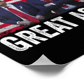 Dancing Trump Santa en DJ Vance maken kerstfeest Poster (Hoek)