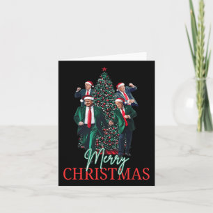 Dancing Trump Santa Merry Christmas Daddy's Home 4 Kaart