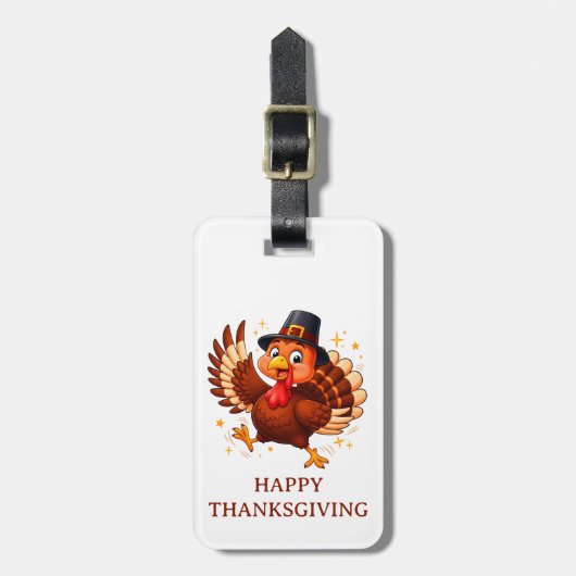 Dancing Turkey Bagagelabel (Voorkant verticaal)