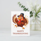 Dancing Turkey Briefkaart (Staand voorkant)