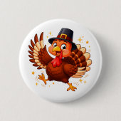 Dancing Turkey Ronde Button 5,7 Cm (Voorkant)