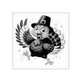Dancing Turkey Rubberstempel (Afrduk)