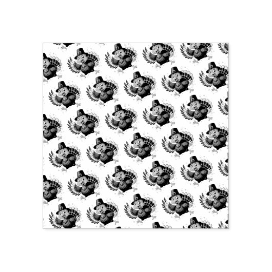 Dancing Turkey Rubberstempel (Afrduk)