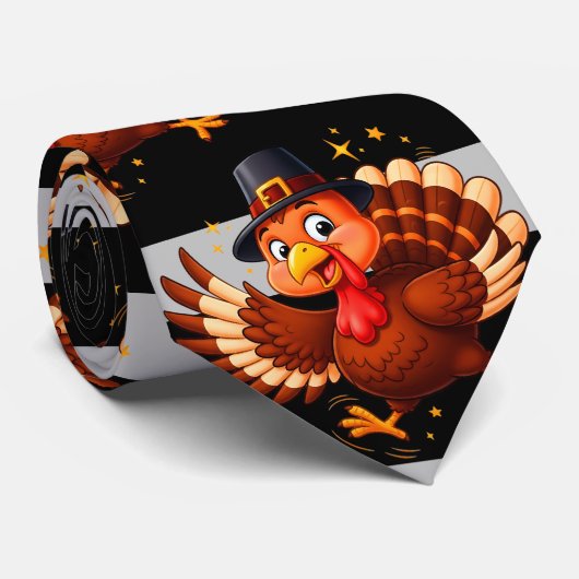 Dancing Turkey Stropdas (Opgerold)