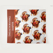 Dancing Turkey Wandkleed (Voorkant (horizontaal))