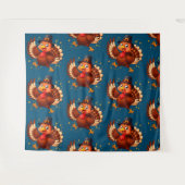 Dancing Turkey Wandkleed (Voorkant (horizontaal))