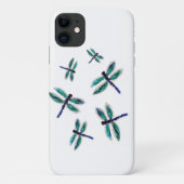 Dancing Turquoise Dragonfly Bugs Case-Mate iPhone Case (Achterkant)