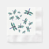 Dancing Turquoise Dragonfly Servetten (Voorkant)