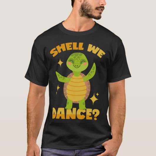 Dancing Turtle Pun T-shirt (Voorkant)