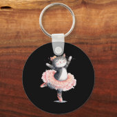 Dancing Tutu Cat Costume For Cats Lovers  Sleutelhanger (Voorkant)