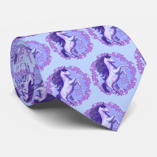 Dancing Unicorn stropdas (Opgerold)