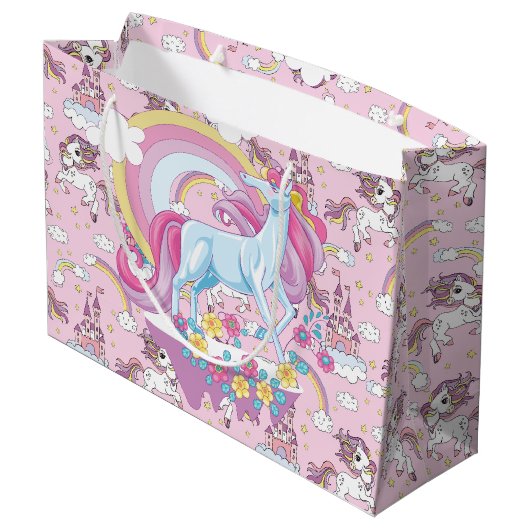Dancing Unicorns Groot Cadeauzakje (Achterkant Gekanteld)