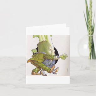 Dancing Veggie Note Card Kaart