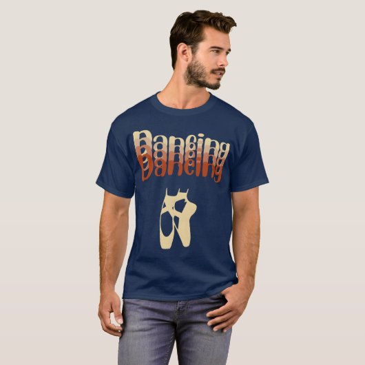 Dancing Vintage funny T-shirt (Voorkant volledig)
