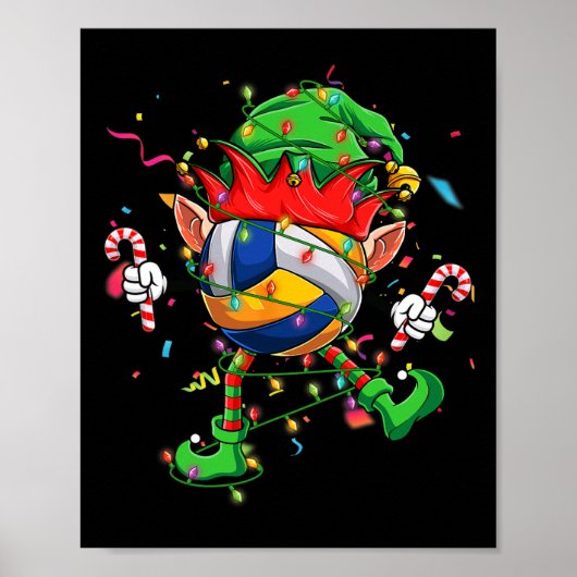 Dancing Volleybal Elf Pet Scue SS Schattige SSS Poster (Voorkant)