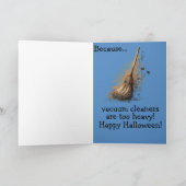 "Dancing Witch" Kindergrap Halloween Kaart (Binnen)