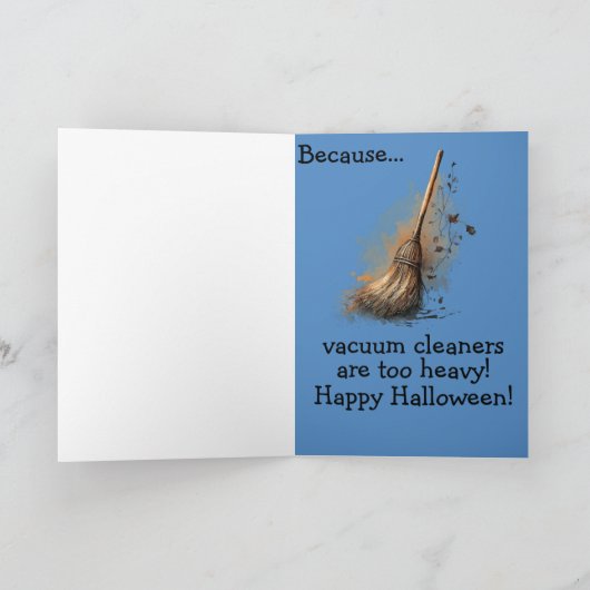 "Dancing Witch" Kindergrap Halloween Kaart (Binnen)