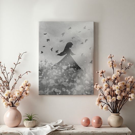 Dancing with birds I Canvas Afdruk