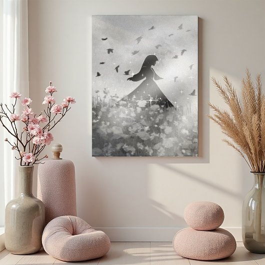 Dancing with birds I Canvas Afdruk