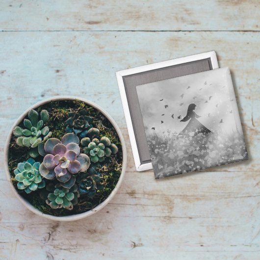 Dancing with birds I Magneet