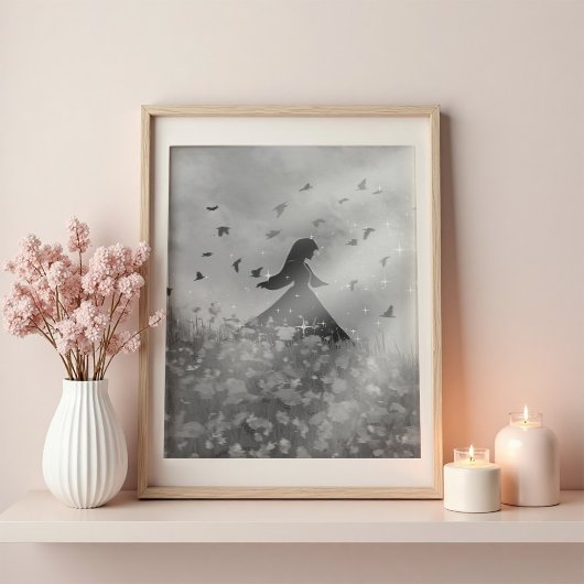 Dancing with birds I Poster