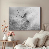 Dancing with birds II Canvas Afdruk