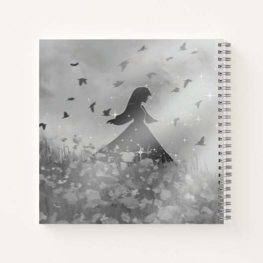 Dancing with birds Square Notitieboek (Achterkant)