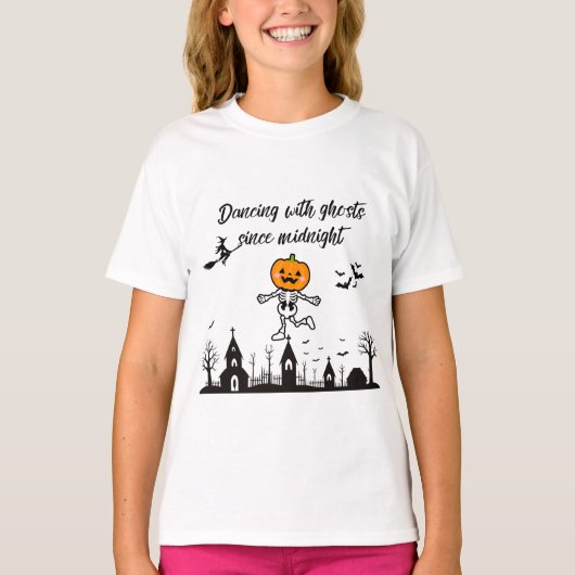Dancing With Ghost Since Midnight | Funny t shirt (Voorkant)