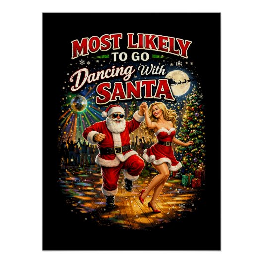 Dancing with Santa Perfect Poster (Voorkant)