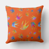 Dancing with the Wind against a Hot Summer Sunset Kussen (Achterkant)