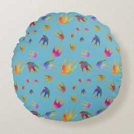 Dancing with the Wind on a Fresh Winter Horizon Rond Kussen