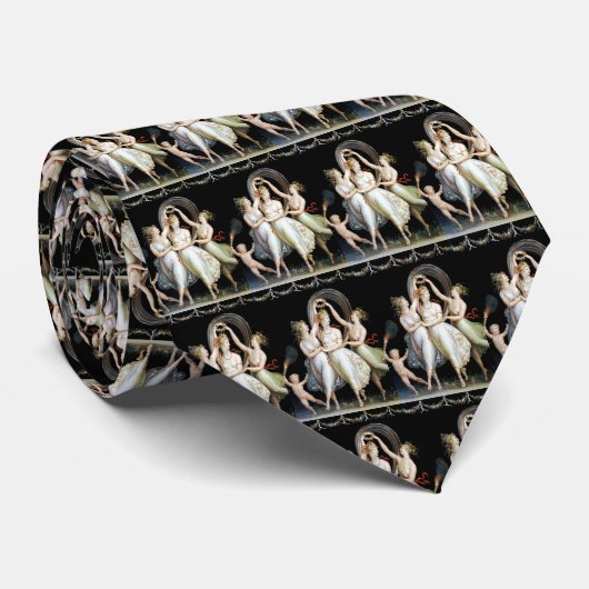 Dancing Women Necktie Stropdas (Opgerold)