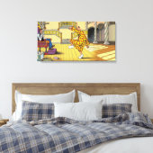 Dancing Zippy Canvas (Insitu (Slaapkamer))