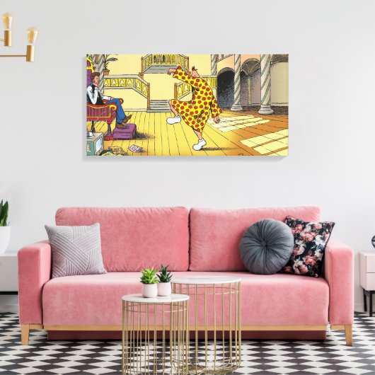 Dancing Zippy Canvas Afdruk (Insitu (Woonkamer))