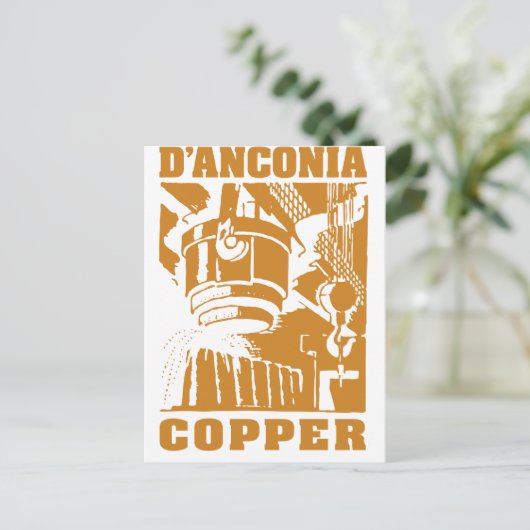 d'Anconia Copper/Copper Logo Briefkaart (Staand voorkant)