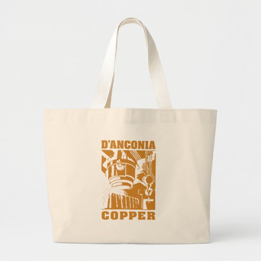 d'Anconia Copper/Copper Logo Grote Tote Bag (Voorkant)