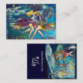 DANCTIE EN MUZIEK IN DE NACHT MONOGRAM VISITEKAARTJE (Voorkant / Achterkant)