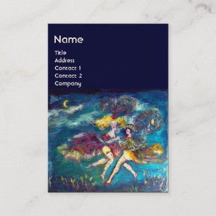 DANCTIE EN MUZIEK IN DE NACHT MONOGRAM VISITEKAARTJE