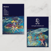 DANCTIE EN MUZIEK IN DE NACHT MONOGRAM VISITEKAARTJE (Voorkant / Achterkant)